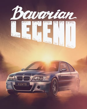 Image of Bavarian Legend CSL Limited Edition Poster