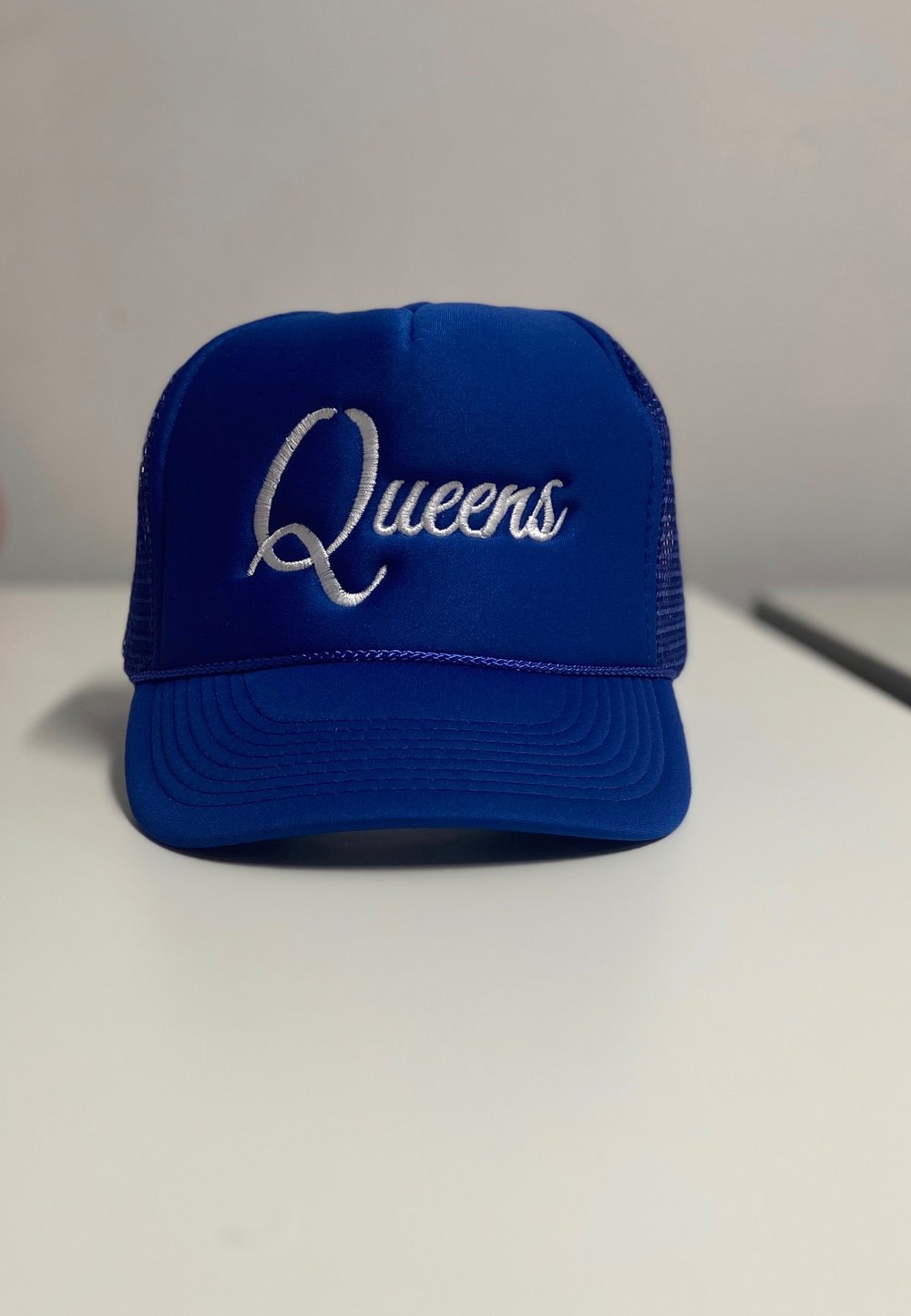 Image of QUEENS TRUCKER - Blue/ White