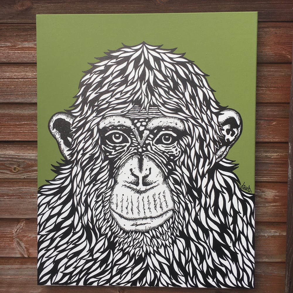 'chimp peace green’