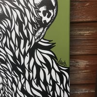 Image 2 of 'chimp peace green’