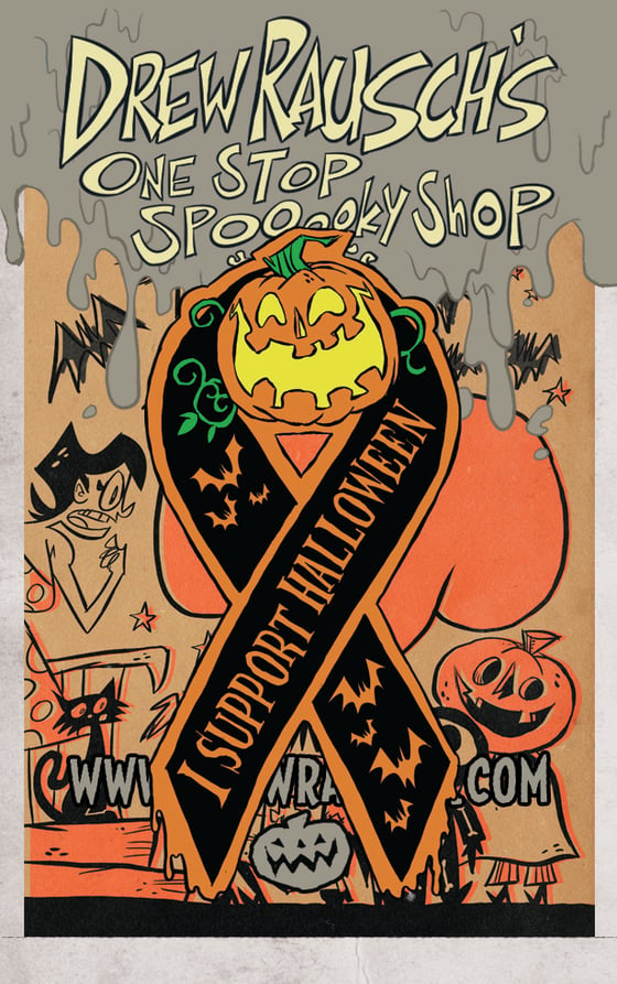 Image of I Support Halloween enamel pin