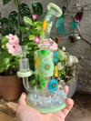 Erin's Green Daisy Quartz 8.5" Water Pipe