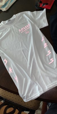 Image 1 of Red Reflective “SayLess” T-Shirt