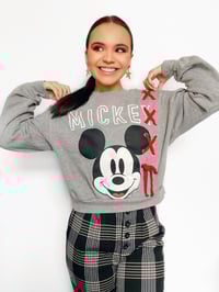 Mickey Mouse Cropped Sweatshirt