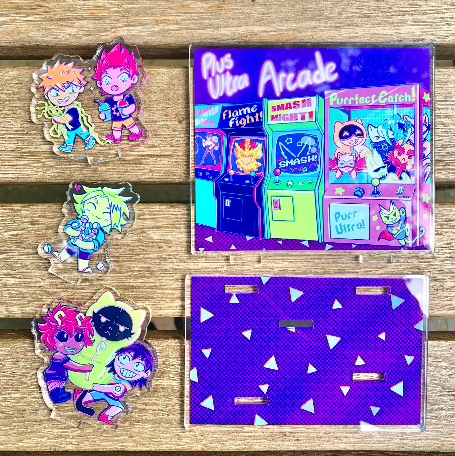 BakuSquad Arcade - Multi Piece Acrylic Standee | leggydeco