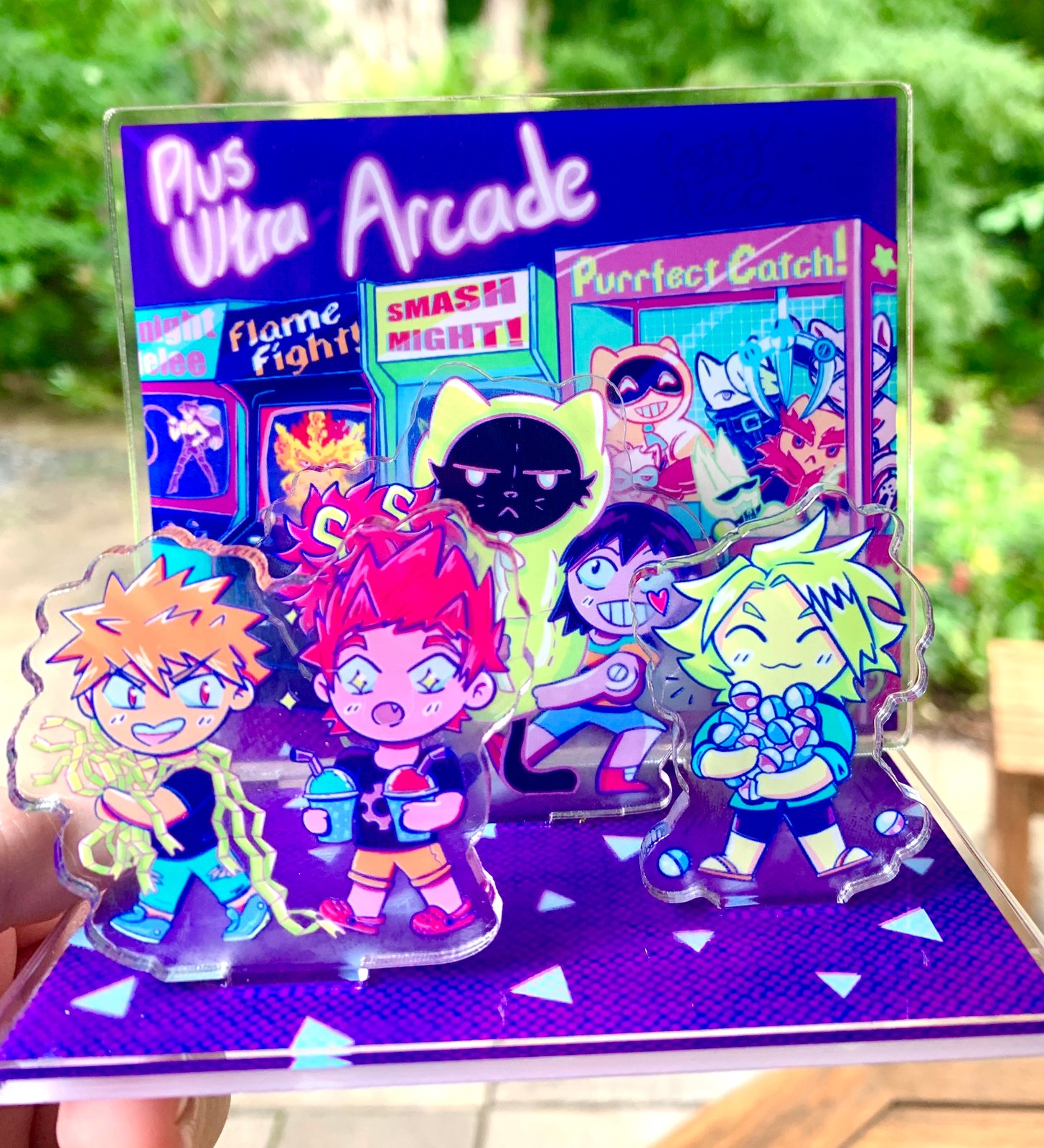 BakuSquad Arcade - Multi Piece Acrylic Standee | leggydeco