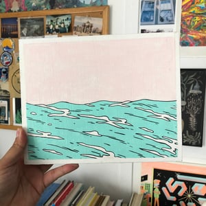 Image of Ocean Waves Painting 