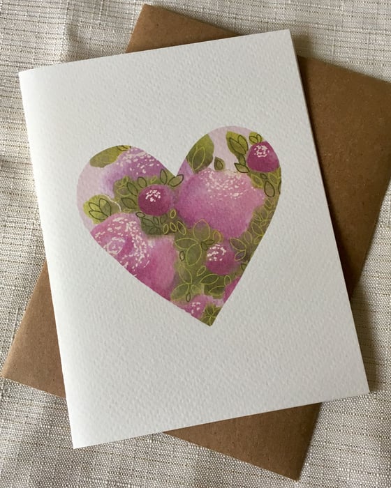 Image of Purple and Sage Heart