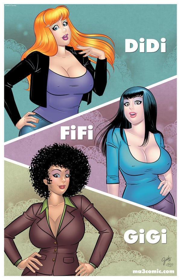Image of DiDi, FiFi and GiGi 11"x17" poster