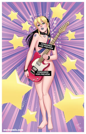 Image of Zii with guitar 11"x17" poster