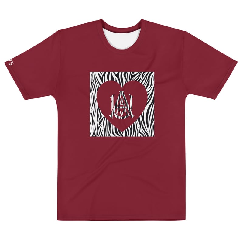 Image of AAMU LOVE ZEBRA T-shirt MAROON