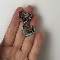 Image 5 of STAMPED & ENGRAVED HEART PENDANTS