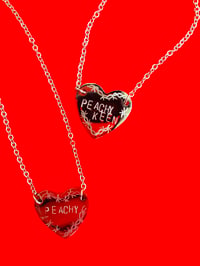 Image 4 of STAMPED & ENGRAVED HEART PENDANTS
