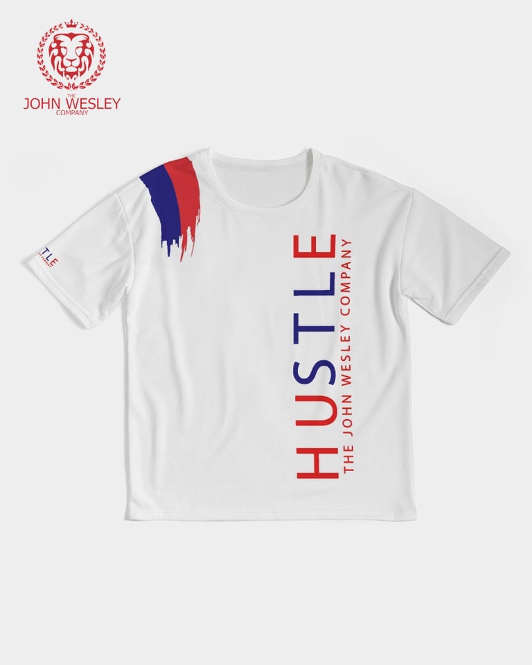 Image of HUSTLE MAN  T-shirt WHITE