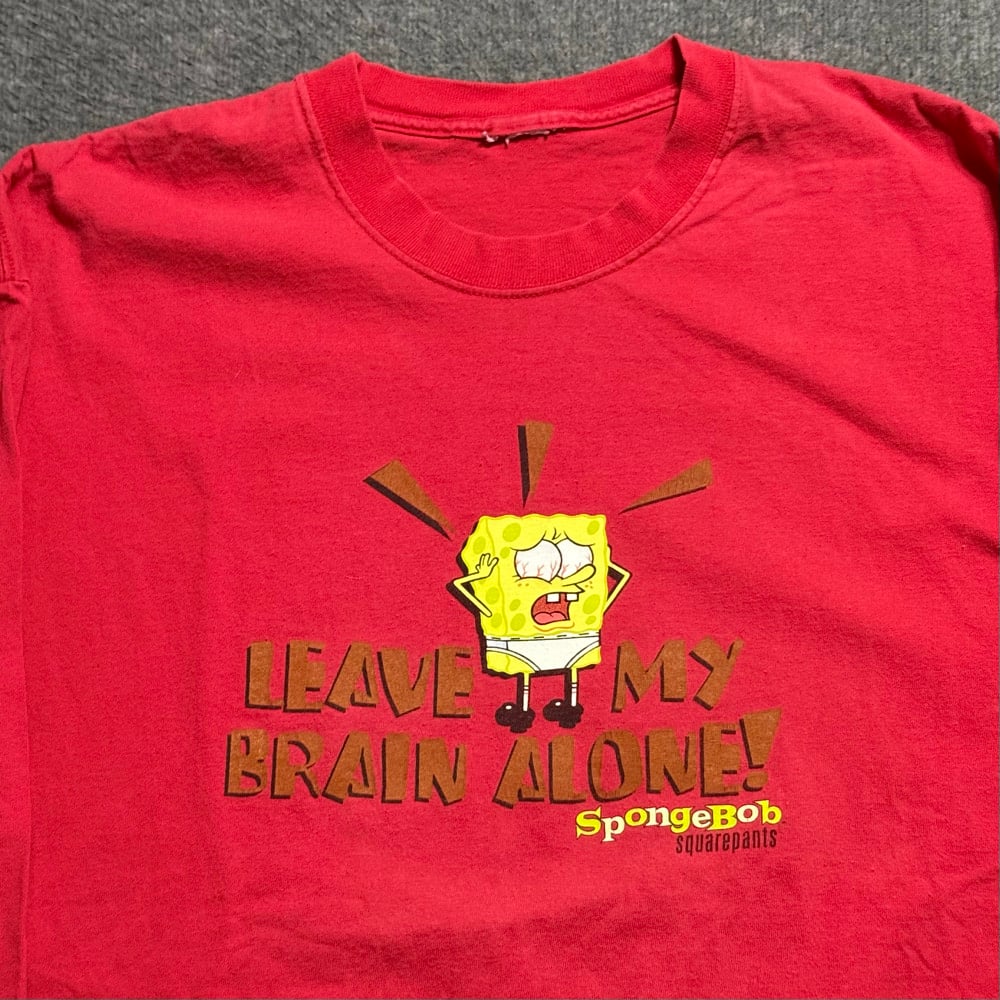 Image of 2000s SpongeBob SquarePants Promo Long Sleeve Graphic Tee (XL)