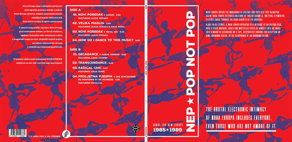 NEP - POP NOT POP (SONGS FOR NEW EUROPE 1985-1989) LP + GRAPHIC CARD