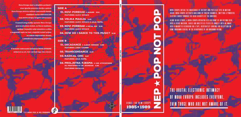 NEP - POP NOT POP (SONGS FOR NEW EUROPE 1985-1989) LP + GRAPHIC CARD