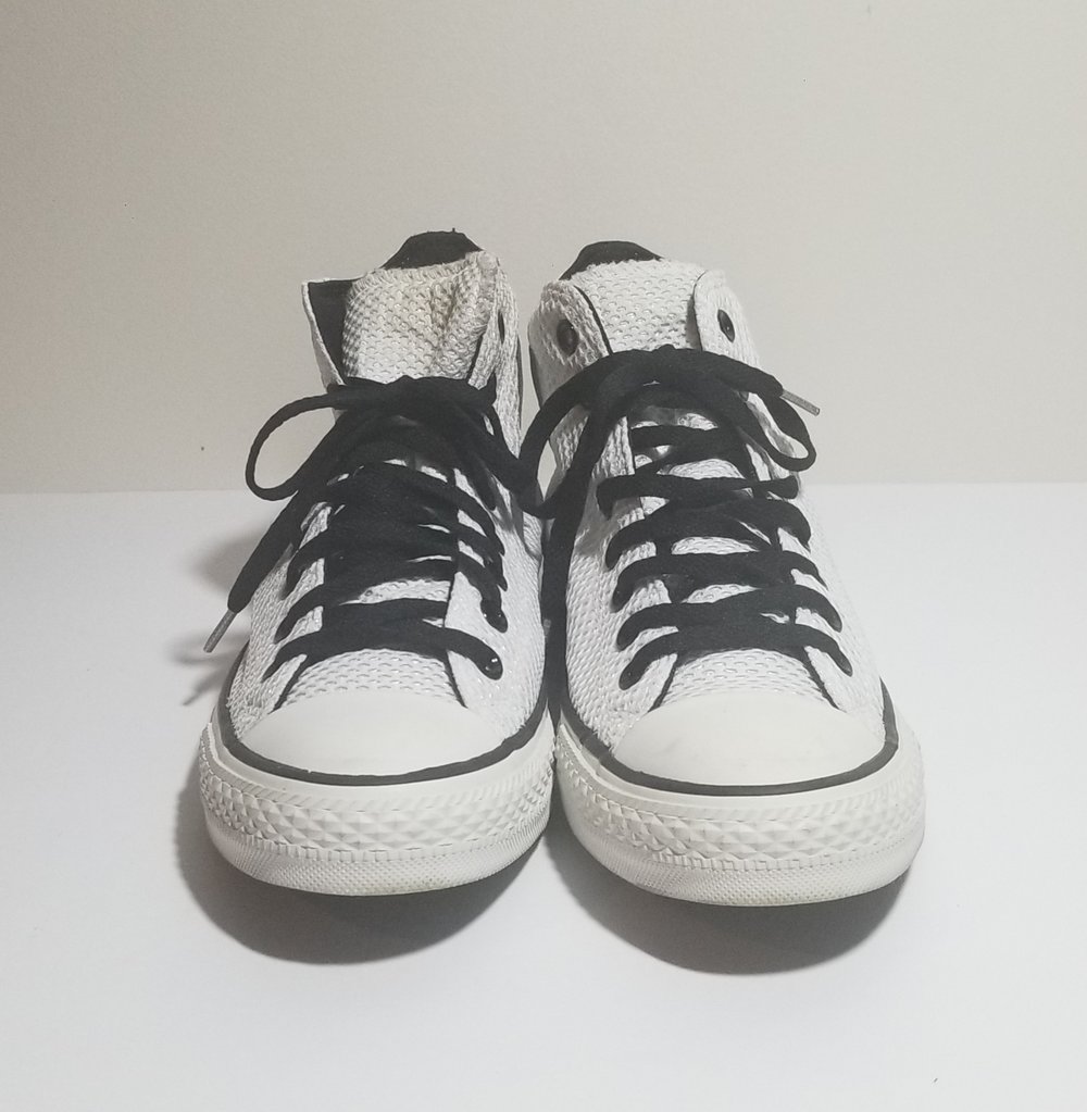 Image of Converse All-Star Chuck Taylor Hi Black and White - Men's Size 8/ Women's Size 10