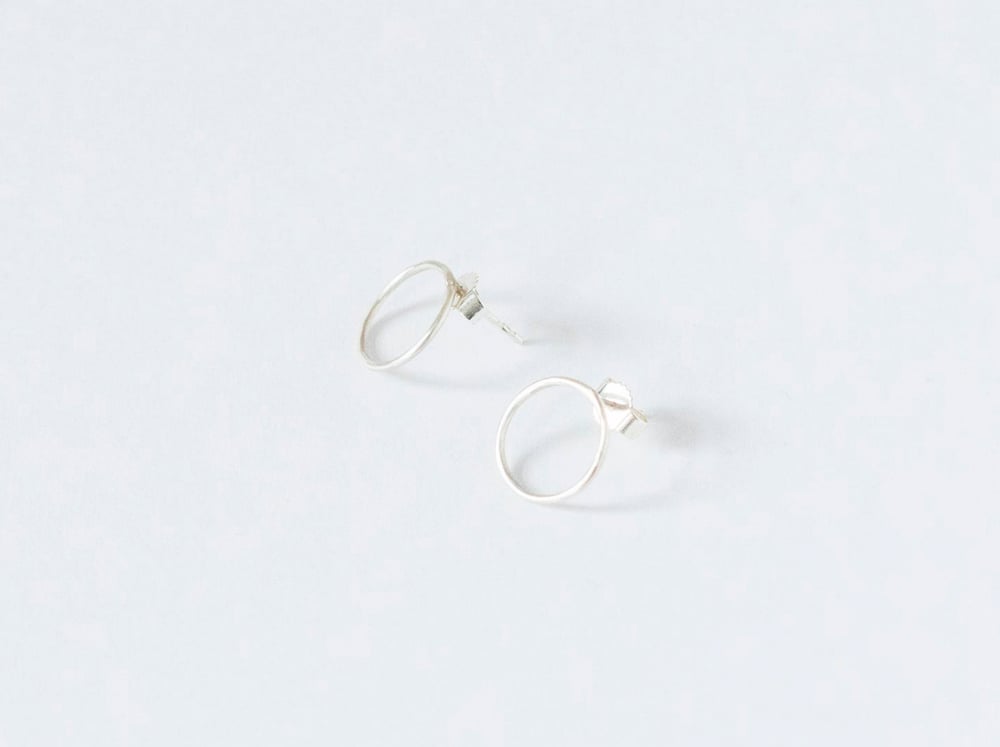Image of New Moon Silver Earstuds
