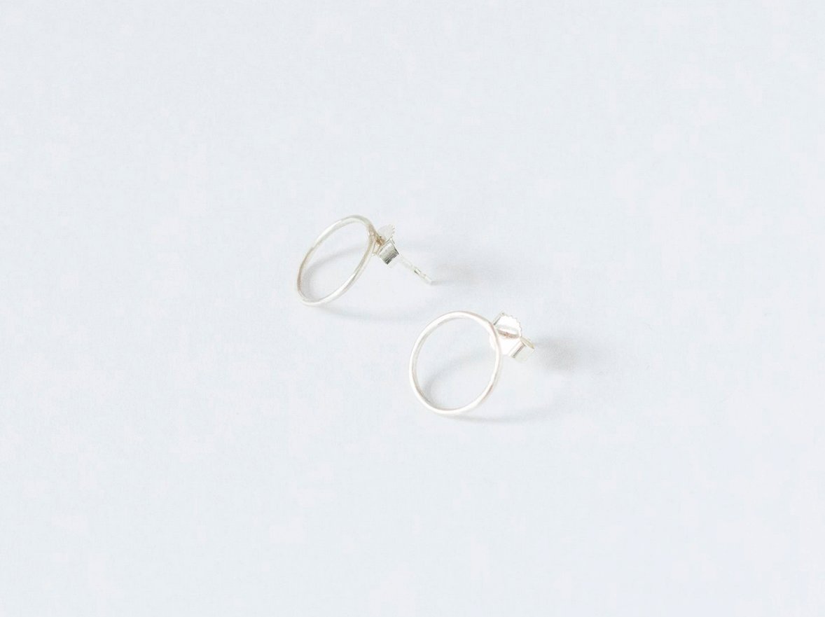 Image of New Moon Silver Earstuds