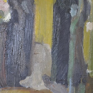 Image of 1938, Swedish Painting, 'Still Life with Bottles,' Per Lindekrantz (1913-1994)