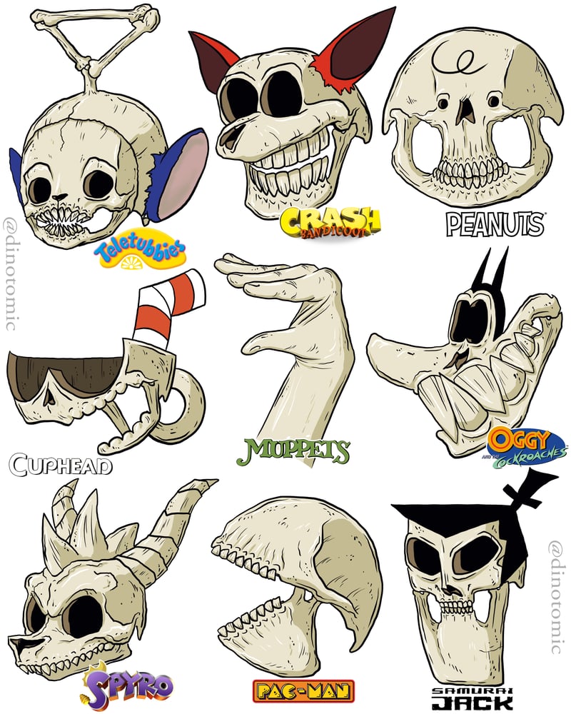 Image of #242 Cartoon Skulls page 7