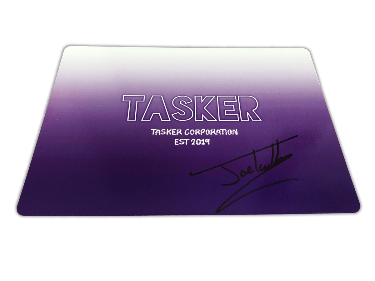 Signed Personalised Card Purple Tasker Corporation