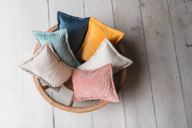 Velvet Plush Newborn Pillows