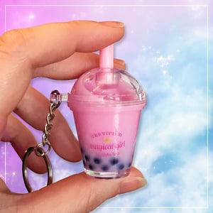Image of Sailor Moon Certified Magical Girl Bubble/Boba Tea Acrylic Keychains