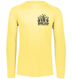 Long Sleeve Performance Logo shirt  - Butter