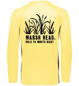 Long Sleeve Performance Logo shirt  - Butter