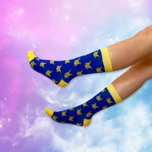 Image of Chibi All Might & Aizawa Crew Socks