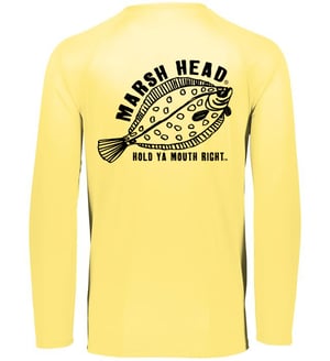 Long Sleeve Flounder Performance shirt Butter