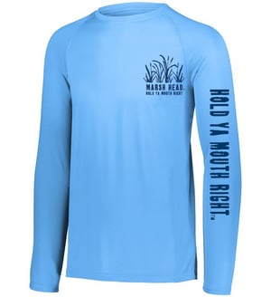 Long Sleeve Performance Logo shirt "Columbia Blue"