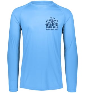 Long Sleeve Performance Logo shirt "Columbia Blue"