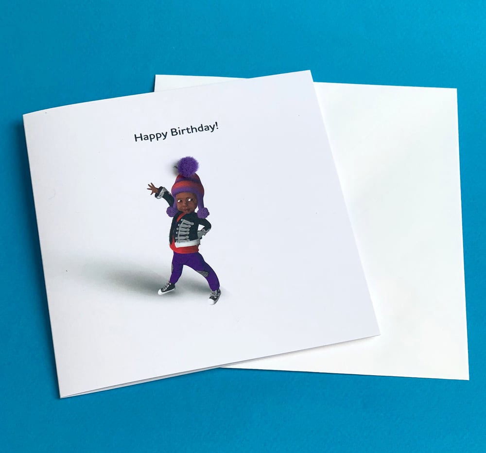 Image of Playful Ni-ni Greeting Card