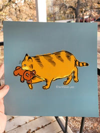 Realistic Garfield & Pooky 8x8 Print 