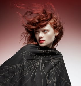 Image of RED KING/ SATURNIIDAE SHAWL