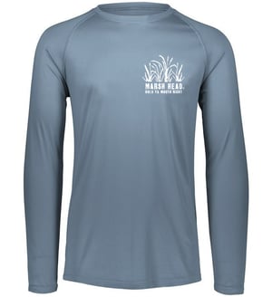 Long sleeve performance Logo shirt "Graphite"