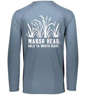 Long sleeve performance Logo shirt "Graphite"