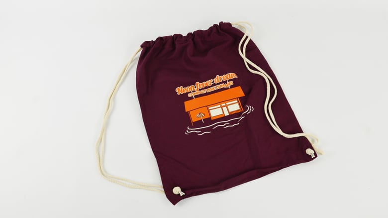 Image of "Neon Fever Dream" Gym Bag Burgundy