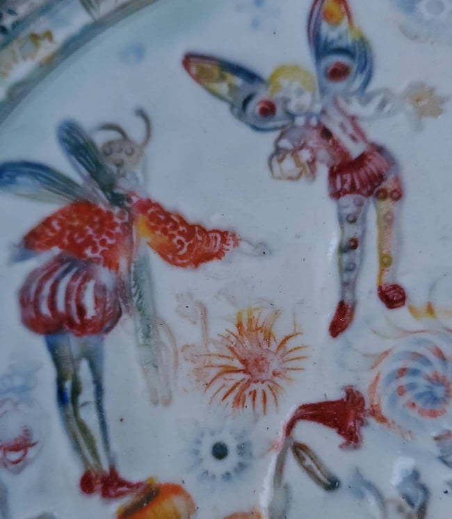 Medieval Fairy Garden Porcelain Wall Art