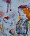 Medieval Fairy Garden Porcelain Wall Art