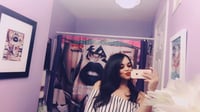 Image 2 of Alluring Woman Shower Curtain Art