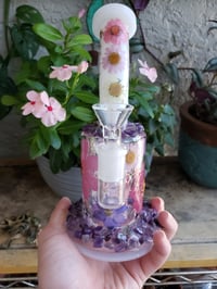 Image 4 of Pink Amathyst 8.5" Garden Glass