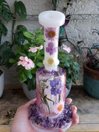 Image 3 of Pink Amathyst 8.5" Garden Glass