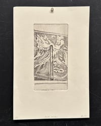 Image 2 of pole test soft ground intaglio etching,5x7  