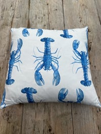 Image 1 of The Blue Lobster Cushion
