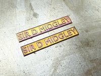 CUSTOM BRASS ETCH NAME / NUMBER PLATES