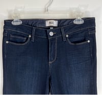 Image 4 of PAIGE skyline skinny straight leg dark blue denim jean